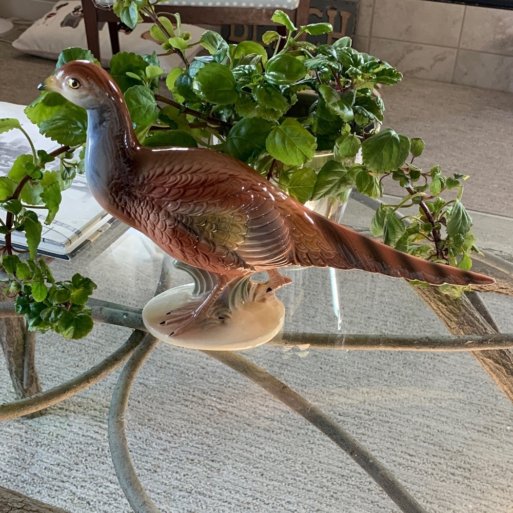 Vintage Pheasant by Artist Brad Keeler 13”L 8”H; Collector’s Item